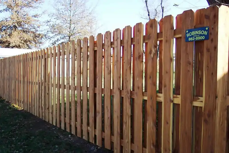 Residential Wood Fence Installation