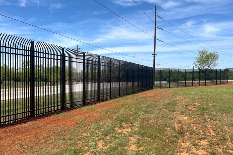 Commercial iron fence - Abilene State Supported Living Center - Abilene, Texas
